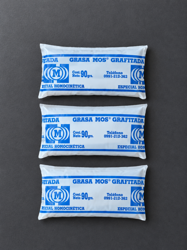 Grafito en polvo y grasas en sachet