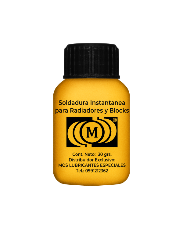 Soldador para radiador y blocks - frasco amarillo